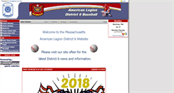 Desktop Screenshot of district6baseball.com