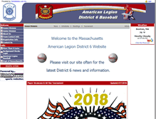 Tablet Screenshot of district6baseball.com